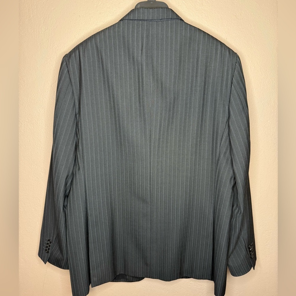 Versace Classic V2 Men's Vintage Pinstripe Wool-blend Blazer Suit Coat Size 58R - Picture 7 of 15